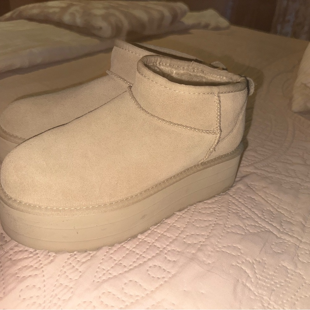 UGG Women's Tan Platform Boots